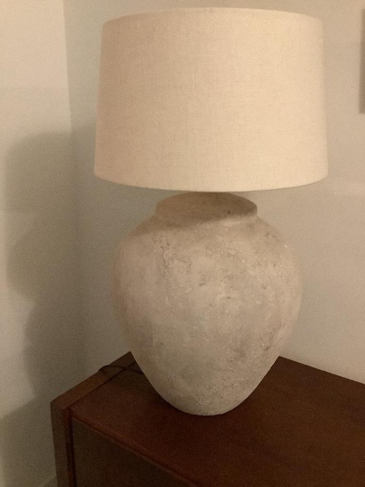 Schemerlamp, Huis en Inrichting, Lampen | Vloerlampen, Gebruikt, Minder dan 100 cm, Stof, Overige materialen, Ophalen