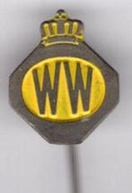Wegenwacht grote kroon geel op zilverkl speldje ( X_44 ), Verzamelen, Speldjes, Pins en Buttons, Verzenden, Nieuw, Transport, Speldje of Pin