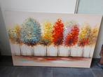 Kleurrijk handgeschilderd schilderij bomen 120x80, Huis en Inrichting, Nieuw, Ophalen