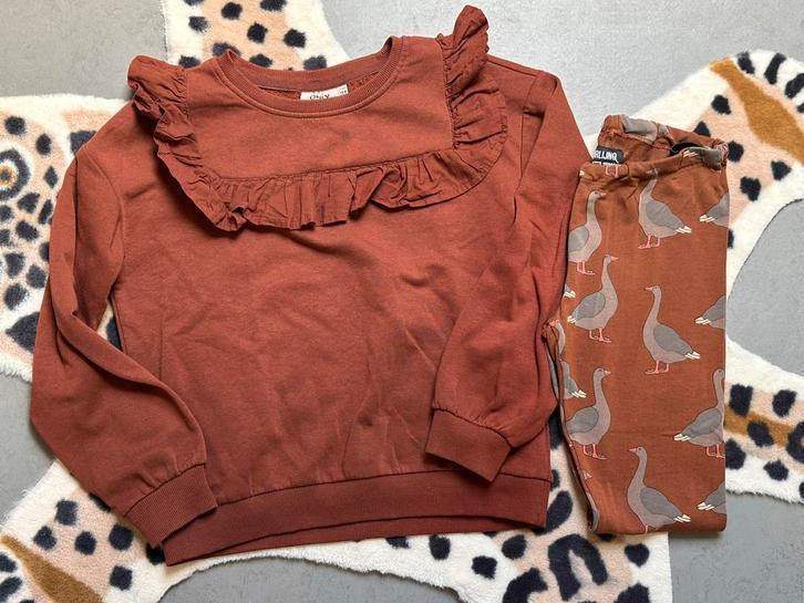Carlijn Q Only sweater legging 134-140, Kinderen en Baby's, Kinderkleding | Maat 134, Zo goed als nieuw, Meisje, Trui of Vest