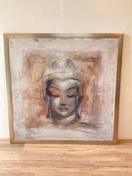 Ingelijste afbeelding Boeddha (75x75cm), Antiek en Kunst, Ophalen