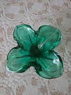 Groene Glazen Sierbakje / Asbak, Gebruikt, Schaal, Ophalen of Verzenden, Glas