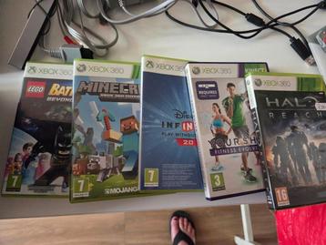 Xbox 360 Games - Lego Batman, Minecraft, Halo Reach beschikbaar voor biedingen