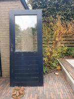 Schuurdeur, Doe-het-zelf en Verbouw, Deuren en Horren, Ophalen, Gebruikt, 200 tot 215 cm, Glas