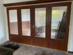 Glazen vouwdeuren jaren 60 retro vintage, Doe-het-zelf en Verbouw, Deuren en Horren, Ophalen, Gebruikt, Binnendeur, Minder dan 200 cm