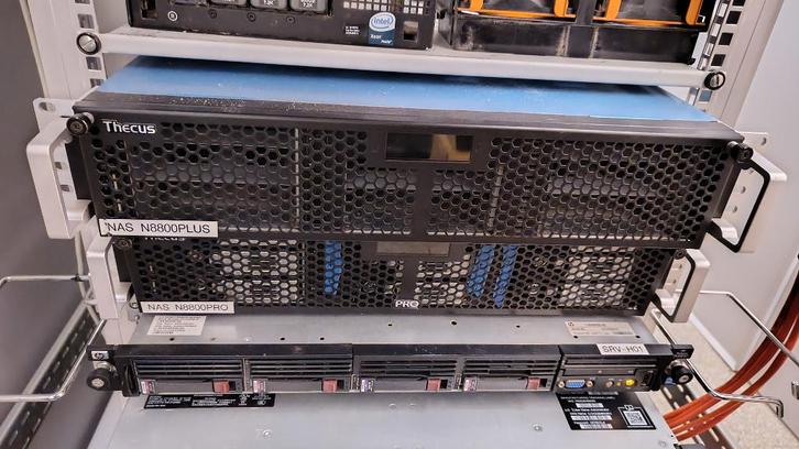 NAS Thecus N8800 Pro 8-Bay Rackmount, Computers en Software, NAS, Gebruikt, Ophalen of Verzenden
