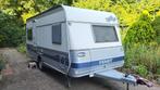 caravan Fendt Platin 470 TFB uit 2002 met Walker voortent, Caravans en Kamperen, Ophalen, Gebruikt