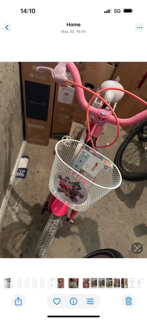 LOL Surprise Kinderfiets 16 inch inclusief zijwieltjes, Fietsen en Brommers, Fietsen | Meisjes, Gebruikt, 16 inch, Handrem, Ophalen of Verzenden