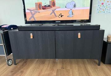 Zwarte IKEA Besta TV kast - 120x40x50cm - afbeelding 1