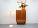 Deens vintage wandmeubel teak, Teakhout, Minder dan 150 cm, Minder dan 100 cm, Niet bekend