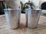Zilveren decoratie glaasjes / waxinelicht, Minder dan 25 cm, Gebruikt, Ophalen