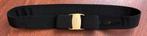 Gouden strik riem Salvatore Ferragamo Vara Bow, 80 tot 90 cm, 3 tot 5 cm, Zwart, Tailleriem