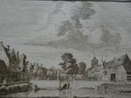Originele gravure Het dorp Baarland Zeeland, Spilman 1745, Verzenden