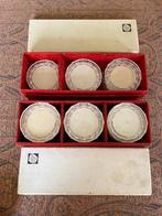 Antieke glazen onderzetters Crystal Maastricht, Ophalen of Verzenden