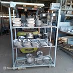 Kennel voerbakhouders waterbak houder standaard voerbakken, Ophalen of Verzenden, Verstelbaar, Gebruikt