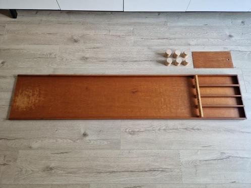 Homas sjoelbak (2 meter) incl. 30 stenen, Hobby en Vrije tijd, Gezelschapsspellen | Bordspellen, Gebruikt, Een of twee spelers