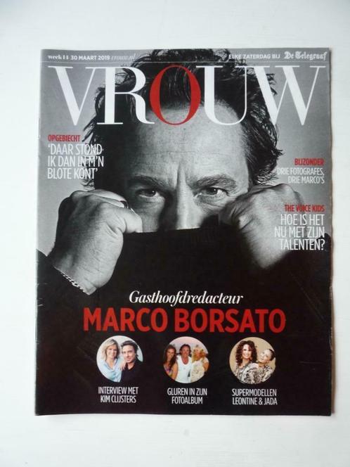 VROUW Tijdschrift Gasthoofdredacteur Marco Borsato 2019, Verzamelen, Muziek, Artiesten en Beroemdheden, Zo goed als nieuw, Boek, Tijdschrift of Artikel