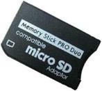 Memory Stick Pro Duo adapter met 32B 32 GB Micro SD PSP, Nieuw, Ophalen of Verzenden, 32 GB, Memory stick