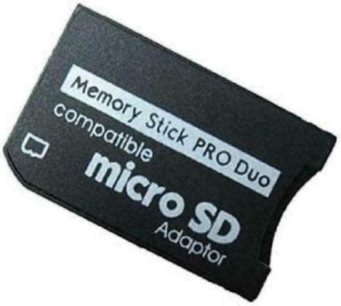 Memory Stick Pro Duo adapter met 32B 32 GB Micro SD PSP, Audio, Tv en Foto, Fotografie | Geheugenkaarten, Nieuw, Memory stick