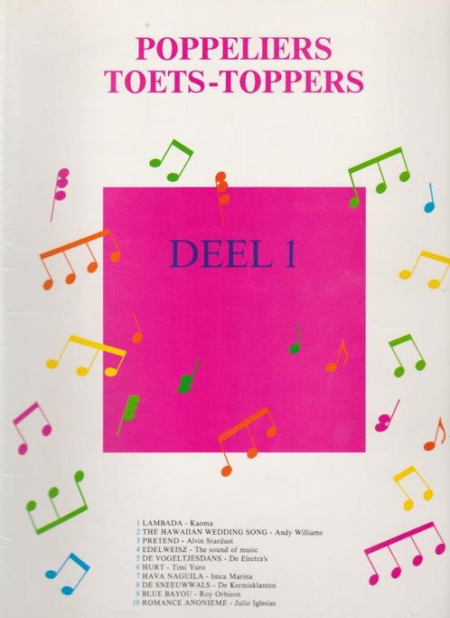 POPPELIERS TOETS-TOPPERS - DEEL 1, Muziek en Instrumenten, Bladmuziek, Gebruikt, Les of Cursus, Populair, Ophalen of Verzenden