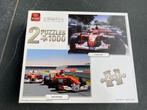 Puzzel Racing Cars collection 2 in 1, 2 puzzels van elk 1000, Ophalen of Verzenden, 500 t/m 1500 stukjes, Zo goed als nieuw, Legpuzzel