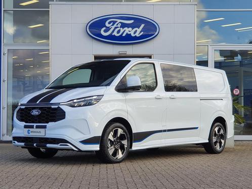 Ford Transit Custom 320 2.5 PHEV L2H1 Sport | Dubbel Cabine, Auto's, Bestelauto's, Bedrijf, Te koop, 360° camera, ABS, Achteruitrijcamera