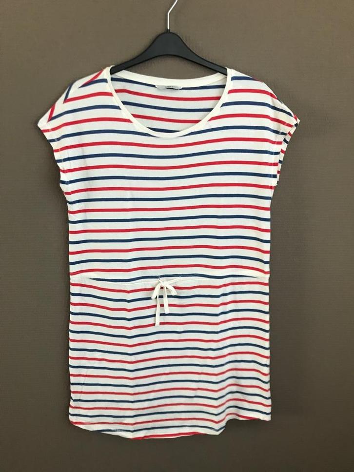 Rood-wit-blauw strandjurkje van Only, Kleding | Dames, Jurken, Gedragen, Maat 46/48 (XL) of groter, Blauw, Boven de knie, Ophalen of Verzenden