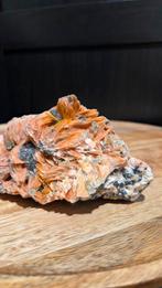 Zeldzaam Bariet met Cerussiet uit Marokko - UV Reactief, Ophalen of Verzenden, Mineraal