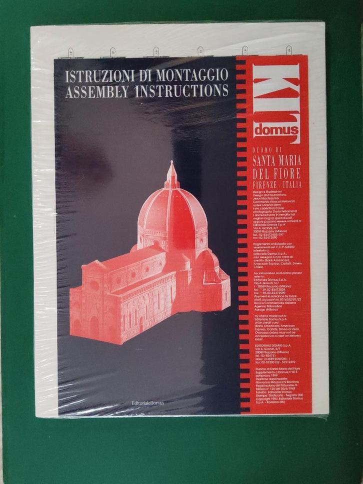 Bouwplaat Dome de Firenze Domus, Hobby en Vrije tijd, Modelbouw | Figuren en Diorama's, Nieuw, Diorama, 1:50 of kleiner, Ophalen of Verzenden