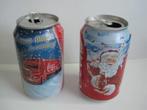 twee verschillende Coca Cola kerstblikjes (leeg), Ophalen of Verzenden, Gebruikt