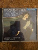 Schubert - Werken voor Piano en Viool - Eterna CD, Ophalen of Verzenden, Romantiek, Zo goed als nieuw, Kamermuziek
