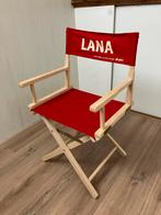 Regisseur stoel, Huis en Inrichting, Ophalen, Rood, Stof, Eén