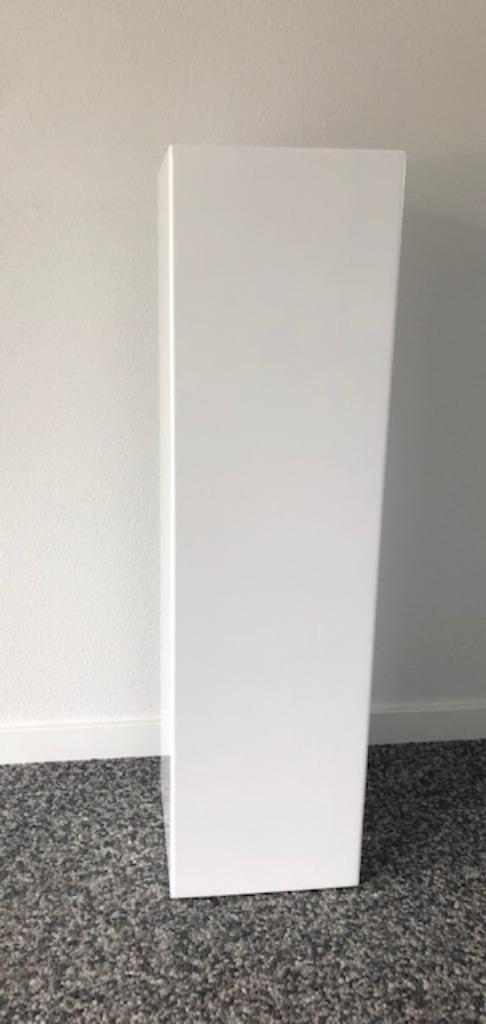 MAATWERK; WITTE ZUIL SOKKEL PILAAR KOLOM CONSOLE 100X25X25CM, Huis en Inrichting, Woonaccessoires | Zuilen en Pilaren, Nieuw, Ophalen of Verzenden