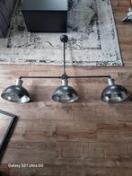 Industriële Hanglamp met 3 Lampen, Huis en Inrichting, Lampen | Hanglampen, Ophalen, 50 tot 75 cm, Zo goed als nieuw, Metaal