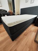 Boxspring z.g.a.n., Ophalen, Eenpersoons, Grijs, Zo goed als nieuw