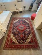 Perzisch tapijt rood blauw, Huis en Inrichting, Ophalen, Gebruikt, Perzisch, 200 cm of meer