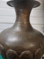 vaas messing groot vintage bewerkt, Ophalen of Verzenden, 'T Olde Gre-j, Info@toldegrej.nl, Endepoelstraat 20f Didam