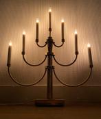 Vintage zweedse messing kandelaar Konst Smide, Ophalen of Verzenden, Gebruikt