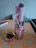 Lipstick vaas en gouden lippen, Overige materialen, Ophalen of Verzenden, Zo goed als nieuw, Kandelaar