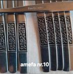 Amefa  Stainless handvatten met slingerende blaadjes bloemen, Ophalen of Verzenden, Gebruikt, Rvs of Chroom