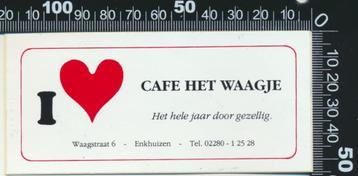 Sticker: Cafe Biljart Het Waagje - Enkhuizen (3) beschikbaar voor biedingen