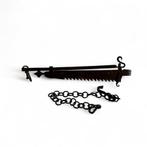 18e eeuwse smeedijzeren vuurhaal met ketting, Antiek en Kunst, Antiek | Gereedschap en Instrumenten, Ophalen of Verzenden