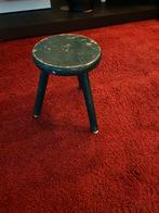 Degelijk Houten krukje groen of  schilder, Ophalen, Zo goed als nieuw, Hout