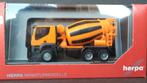 Iveco Trakker 6x6 Betonmixer 1:87 H0 Herpa Pol, Ophalen of Verzenden, Nieuw, Bus of Vrachtwagen, Herpa