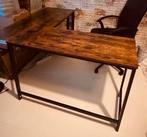 Leuk hoekbureau in zeer nette staat vintage bruin, Ophalen, Zo goed als nieuw, Bureau