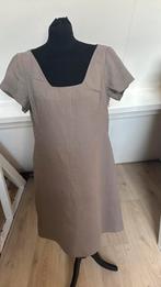 Claudia strater jurk linnen 42, Kleding | Dames, Jurken, Zwart, Maat 42/44 (L), Ophalen of Verzenden, Zo goed als nieuw