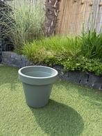 Kunststof bloempot | groen | hxb 35x39 cm, Kunststof, Tuin, Rond, Zo goed als nieuw