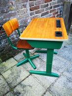 Vintage schooltafel met stoel, Gebruikt, Ophalen, Stoel(en)