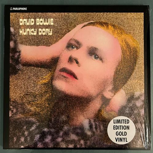 David Bowie - Hunky Dory, LP Limited Edition Gold Vinyl, Cd's en Dvd's, Vinyl | Rock, Zo goed als nieuw, Poprock, Ophalen of Verzenden