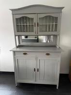Antieke Buffetkast - Twee Delen, Huis en Inrichting, Kasten | Buffetkasten, Gebruikt, 100 tot 150 cm, Glas, 150 tot 200 cm